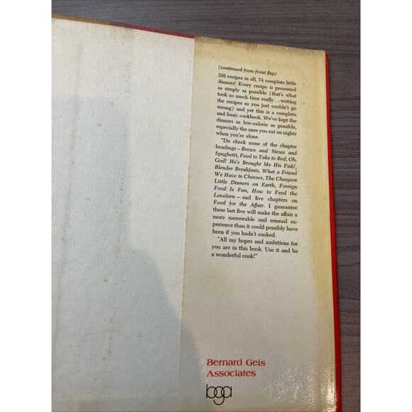 Single Girl’s Cookbook, by Helen Gurley Brown, 1969, 1st printing - Picture 15 of 16